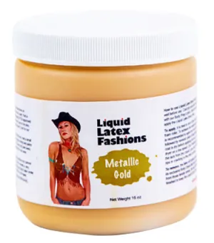 Liquid Latex Metallic Gold 16 Oz.