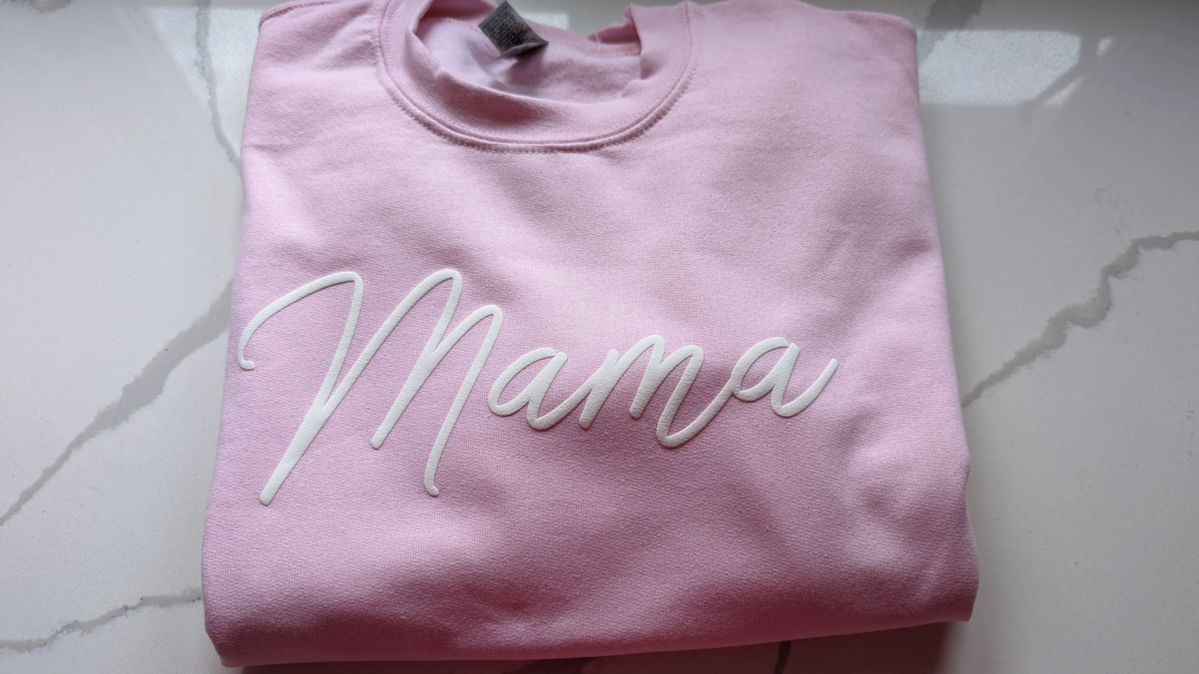 Mama Crewneck Sweatshirt Puff Print Sweaters Embossed