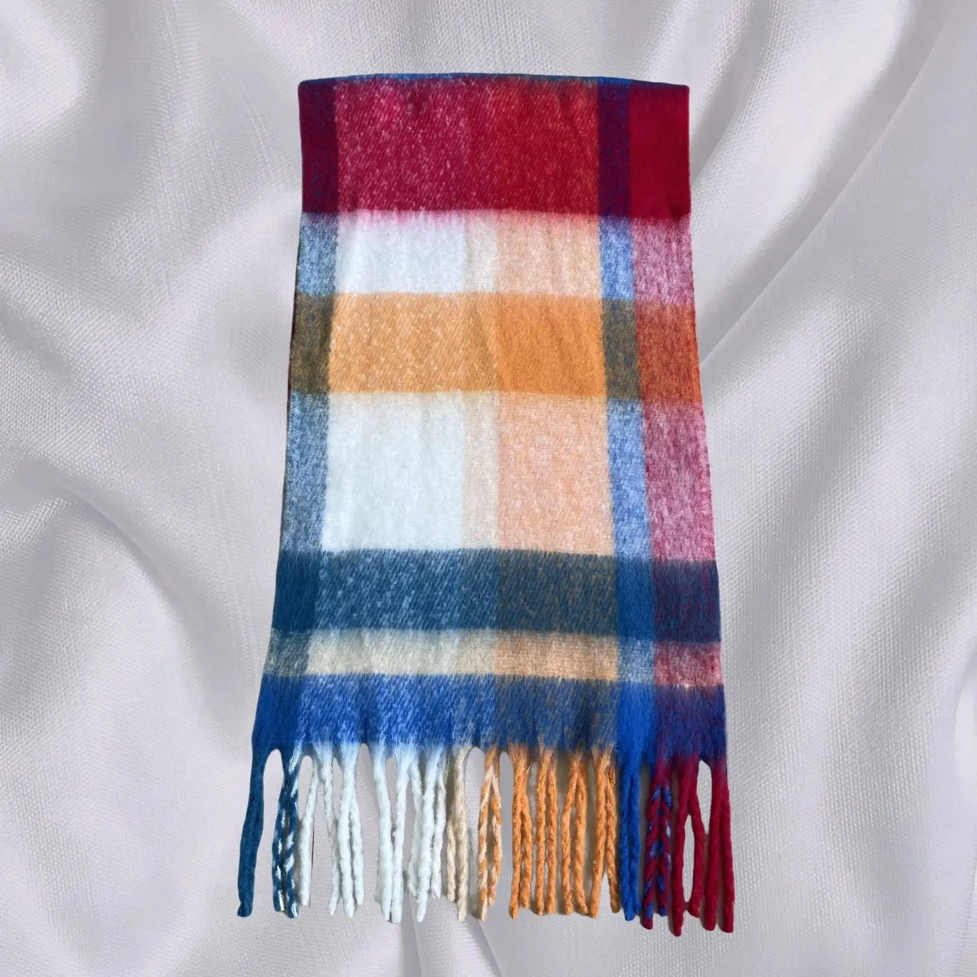 Minimalist Thickened Shawl Neck Scarf - Autumn Winter Imitation Cashmere