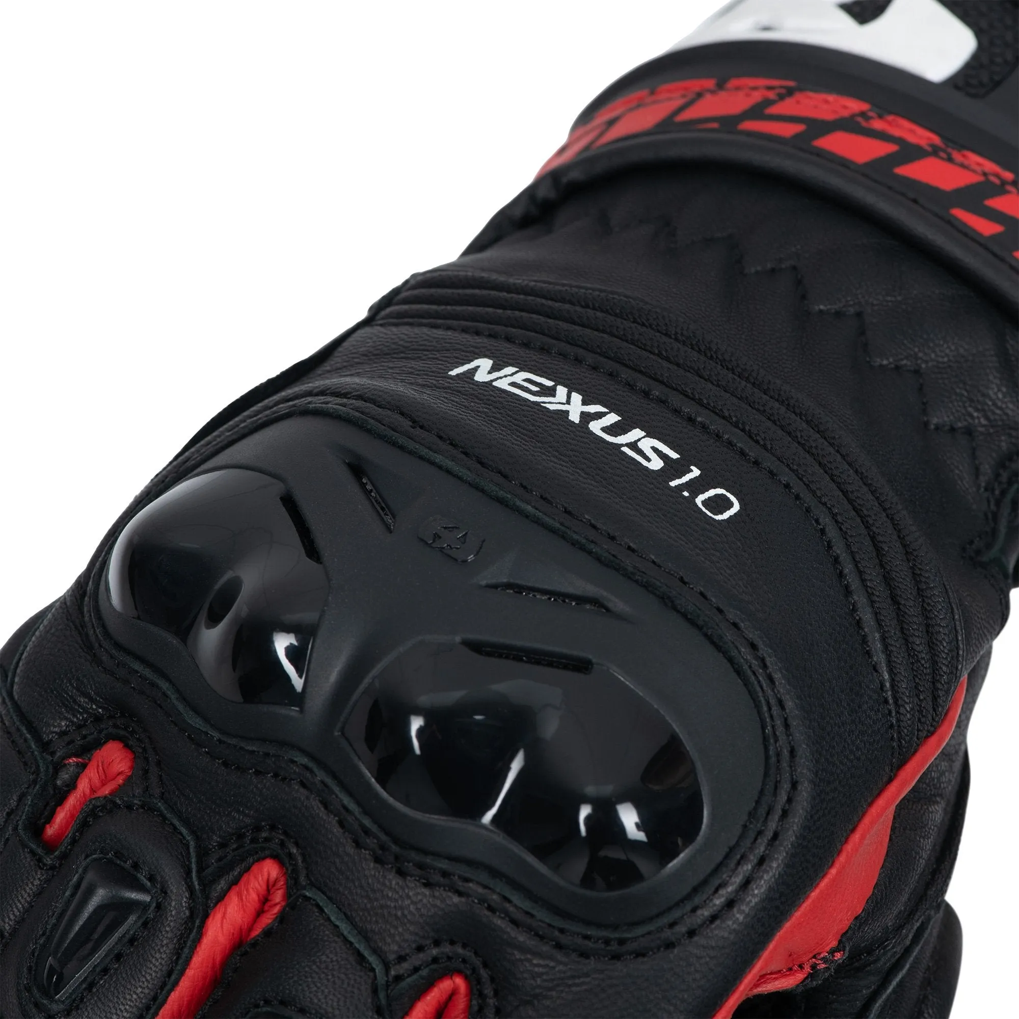 Oxford Nexus Men Motorcycle Gloves Black White Red