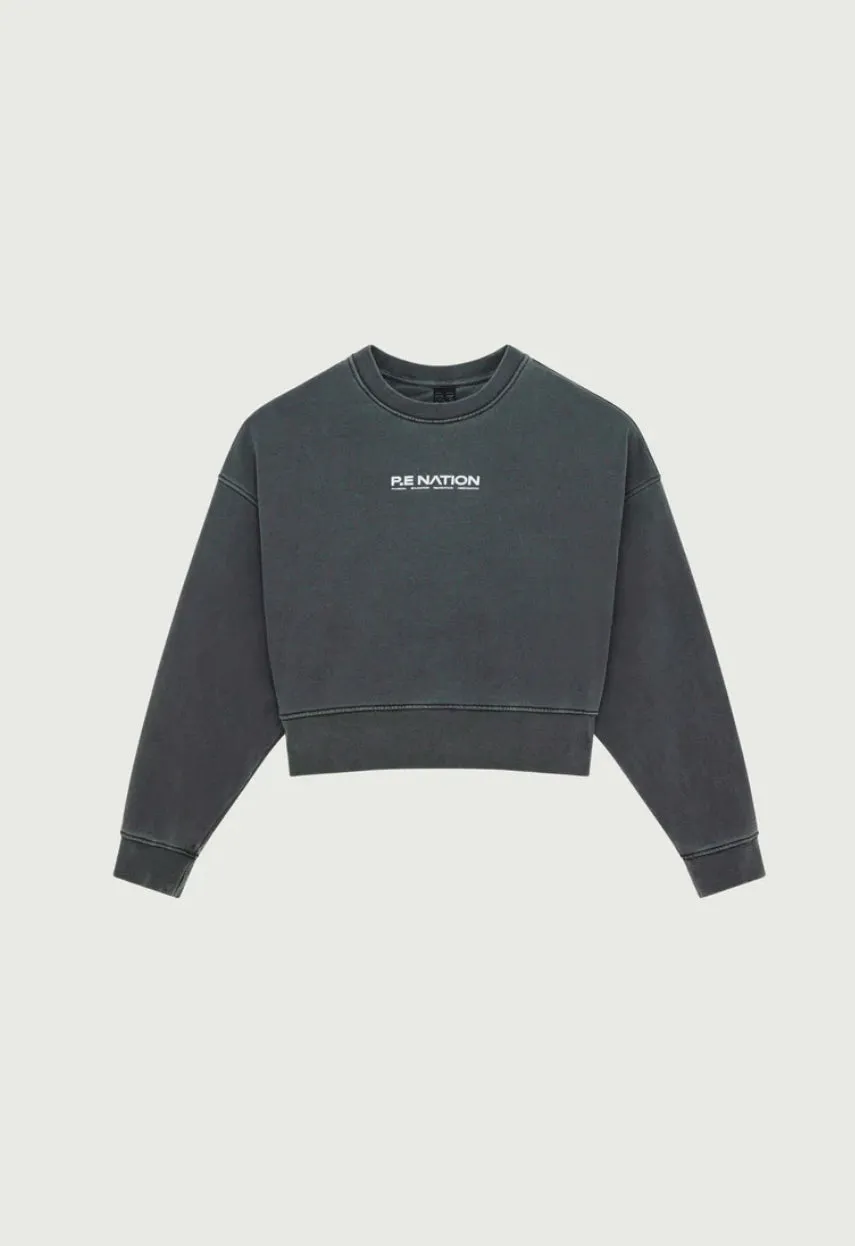 PE NATION - Purpose Sweat - Washed Gunmetal