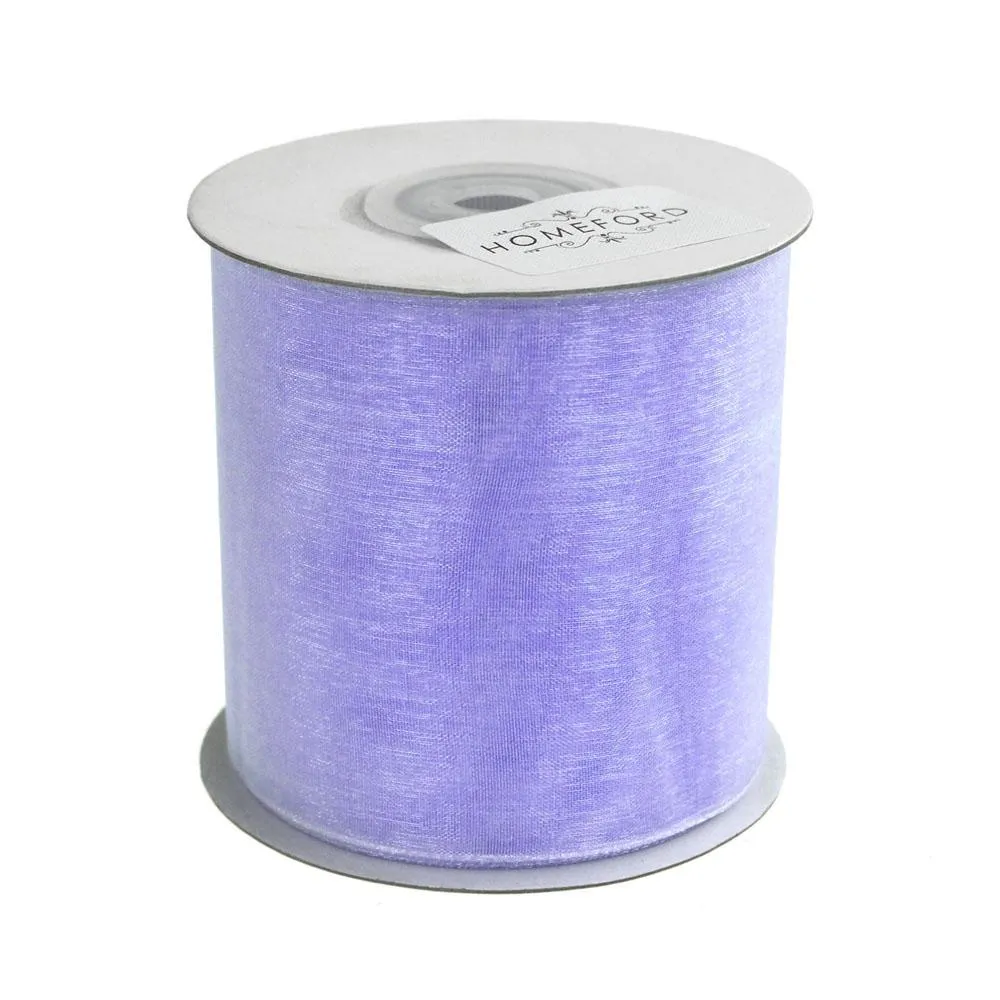 Plain Sheer Organza Ribbon, 2-3/4-inch, 25-yard