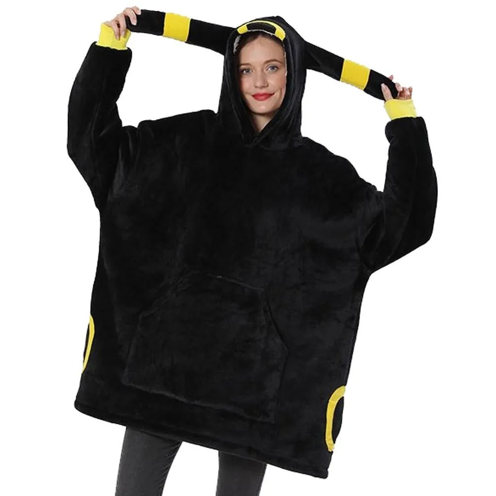 Pokémon Umbreon Cartoon Keep Warm Costume Halloween Animal Lazy TV Blanket