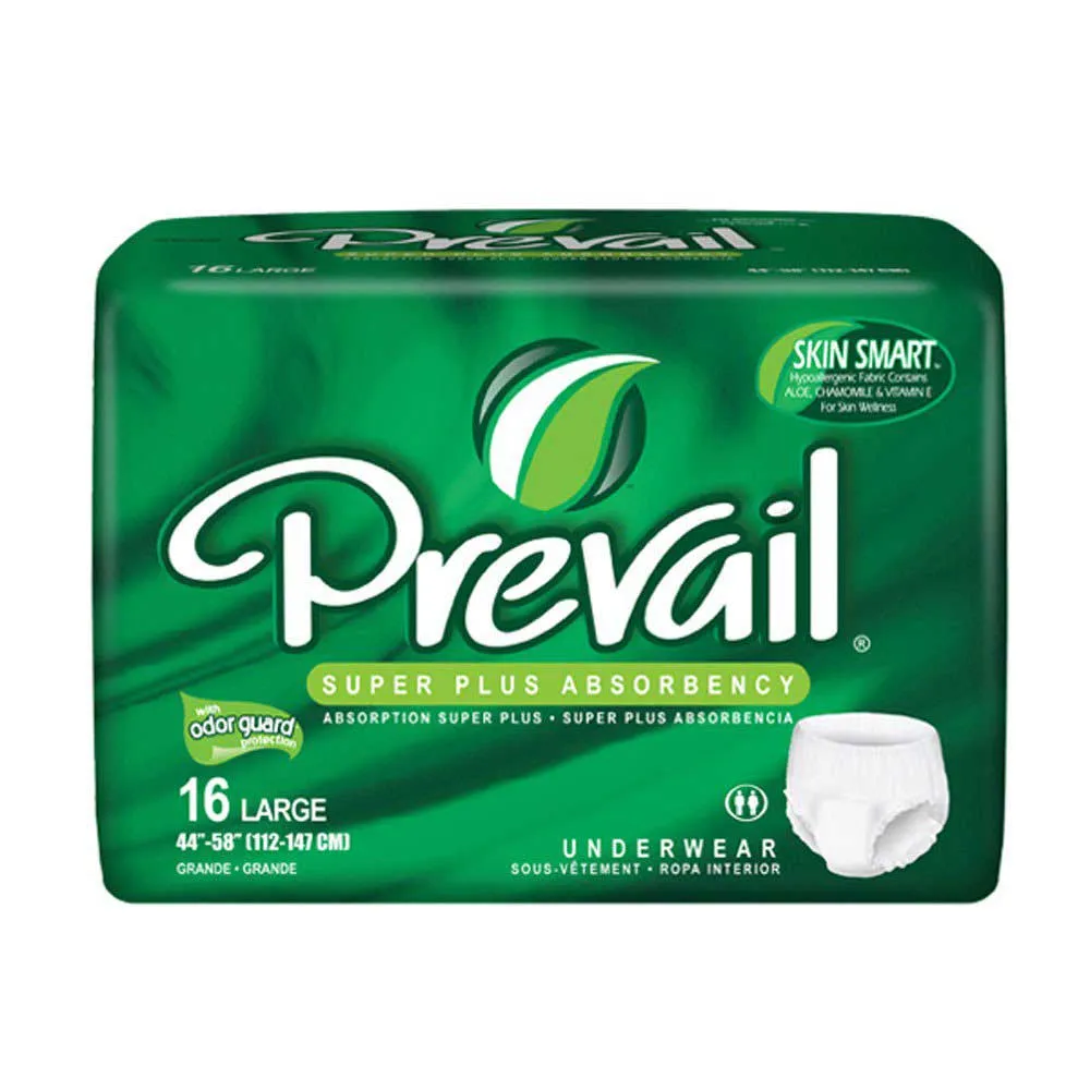 Prevail PVS-513 Super Plus Underwear Large. Case of 64