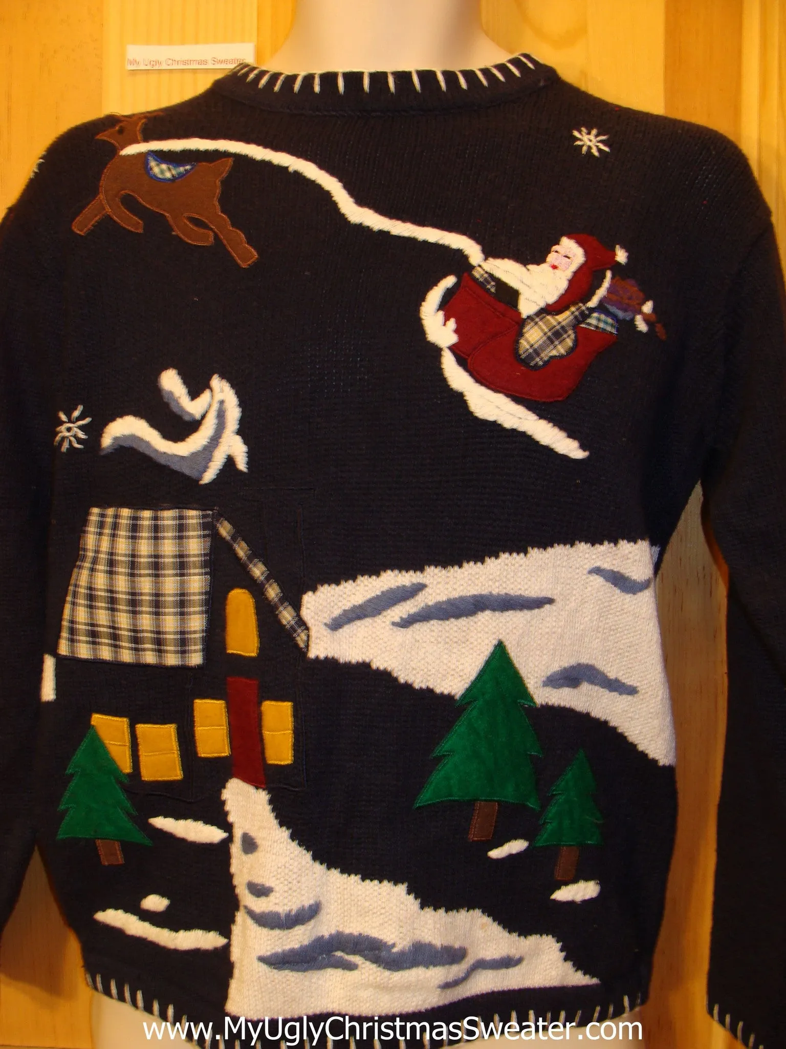 Reindeer, Santa Tacky Christmas Sweater