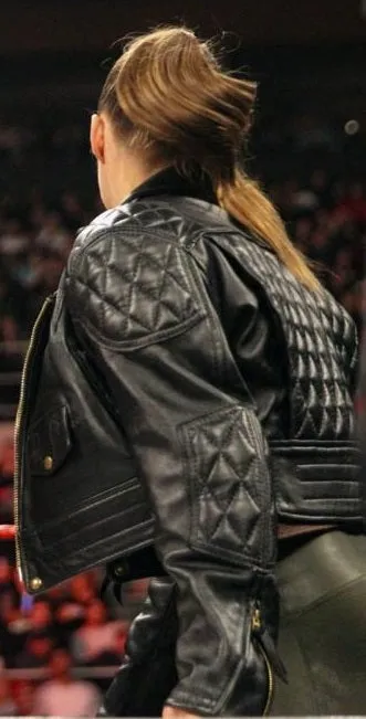 Ronda Rousey Royal Rumble 2022 In WWE Return Leather Jacket