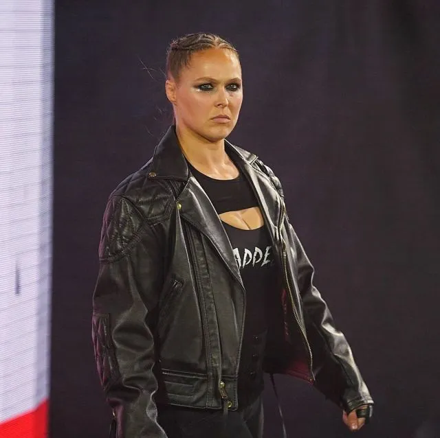 Ronda Rousey Royal Rumble 2022 In WWE Return Leather Jacket