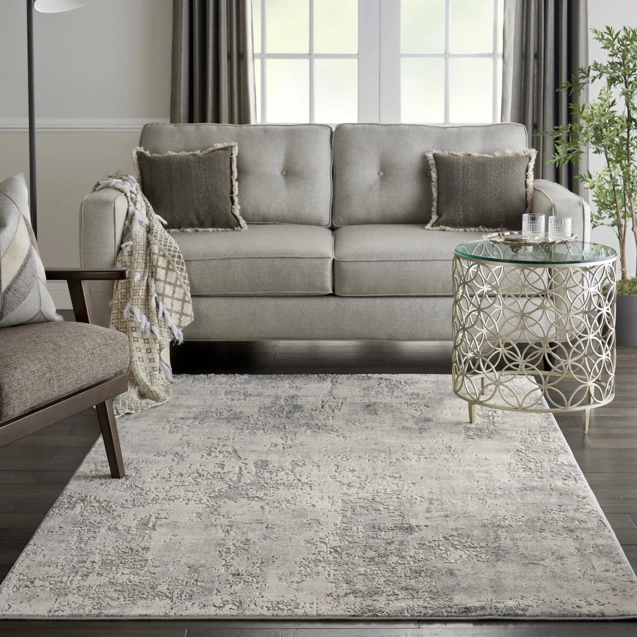 Rustic Textures RUS07 Grey/Beige Rug