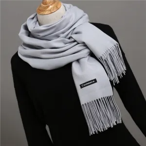 Solid Color Winter Cashmere Scarves