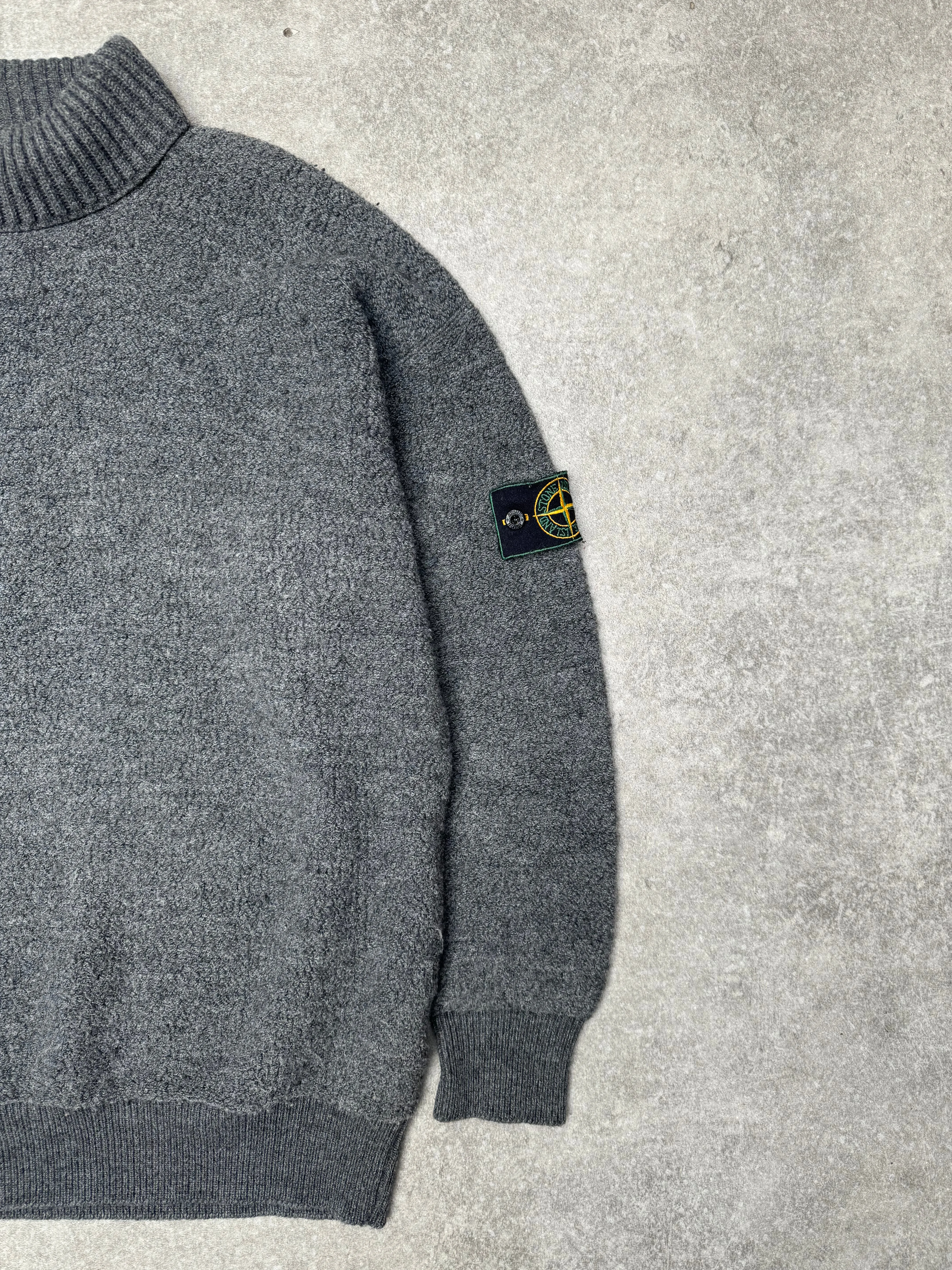 S/S 1987 Stone Island Turtleneck Wool Sweater