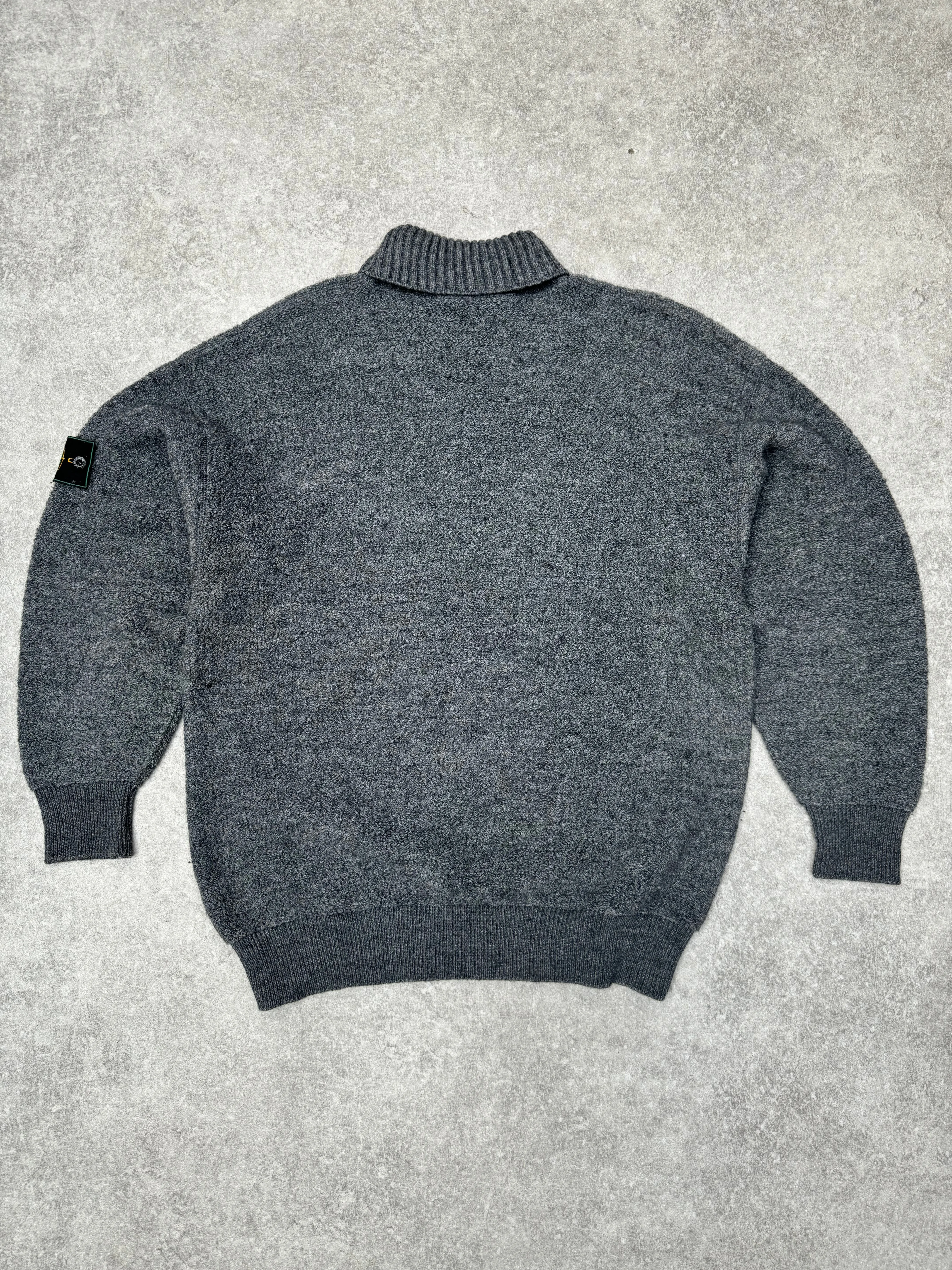 S/S 1987 Stone Island Turtleneck Wool Sweater