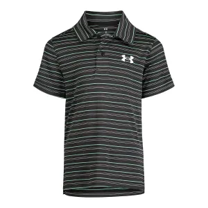 UA Match Play Stripe Polo Black