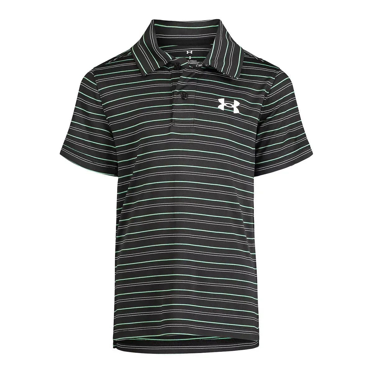 UA Match Play Stripe Polo Black