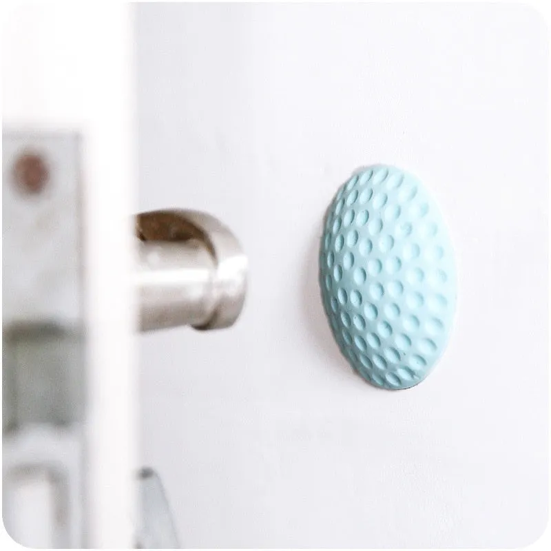 Wall Thickening Mute Fenders Door Wall Stick Golf Modelling Rubber Handle Door Lock Protective Pad