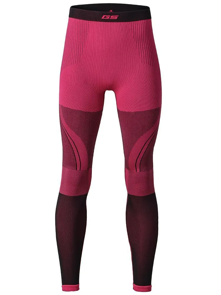 Winter Women Red Ski Thermal Underwear Set Wicking Quick-drying