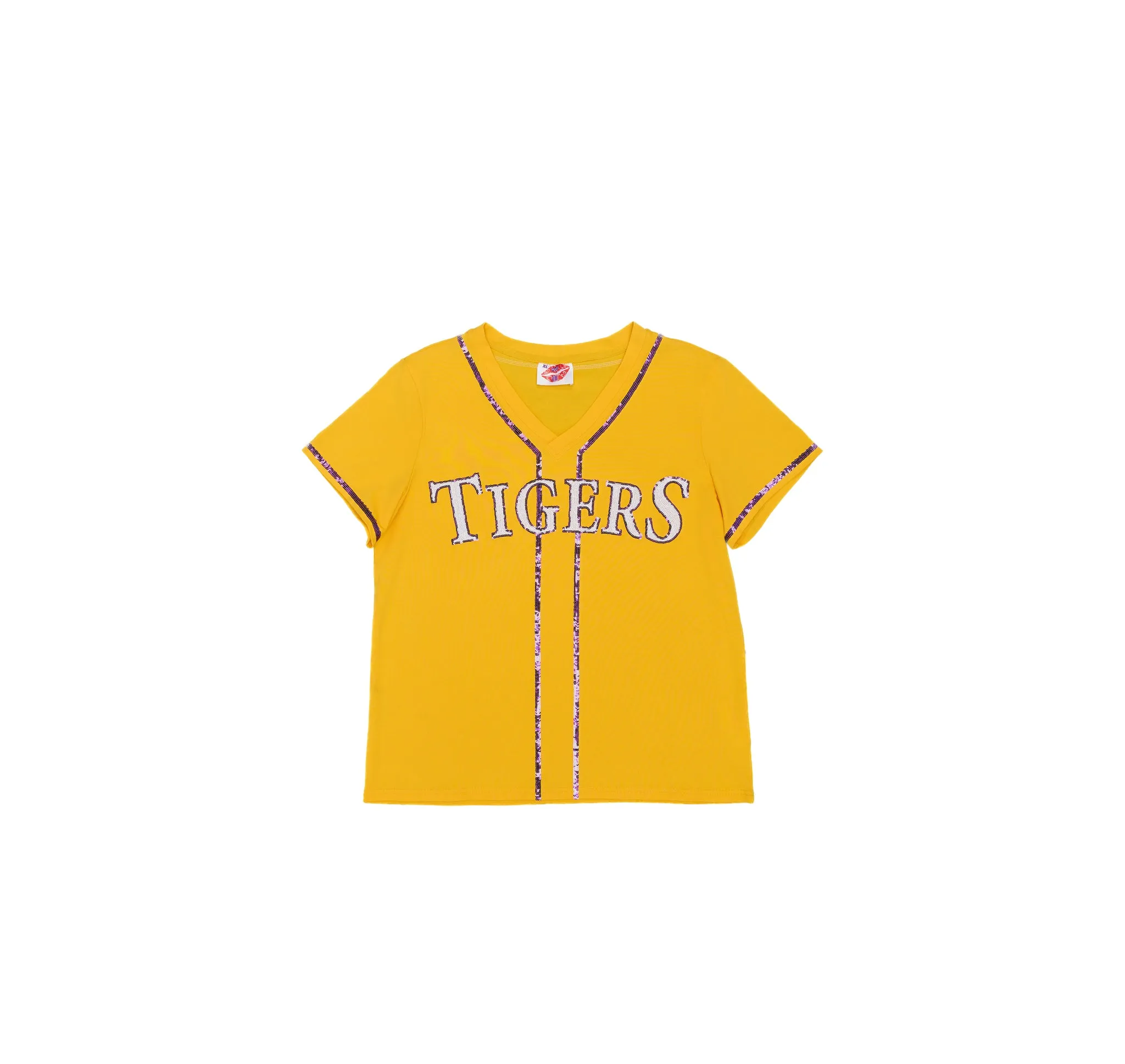 Yellow "Tigers" Slugger Tee